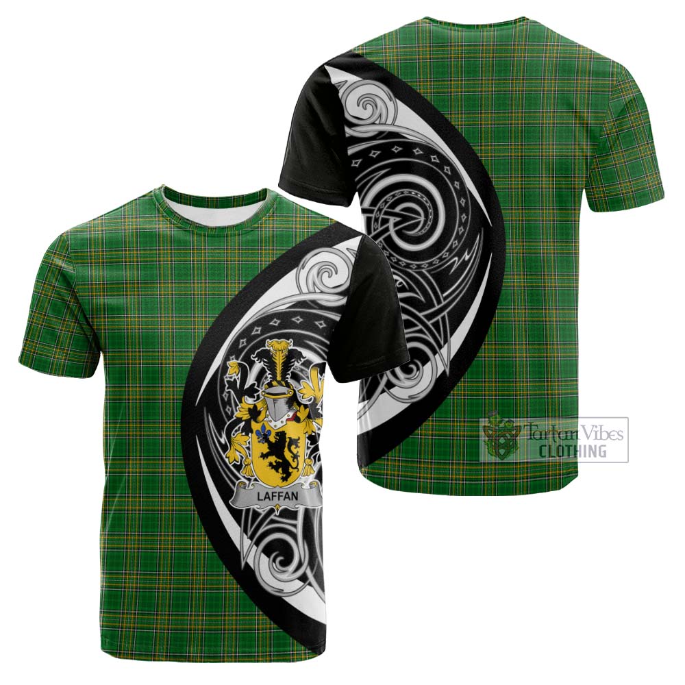 Tartan Vibes Clothing Laffan Irish Clan Cotton T-shirt Celtic Circle Style