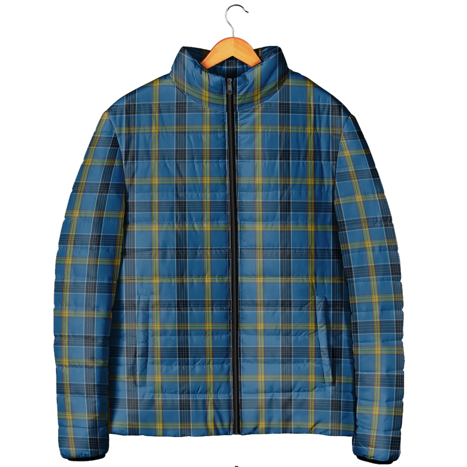 Laing Tartan Padded Jacket Men's Padded Jacket - Tartan Vibes Clothing