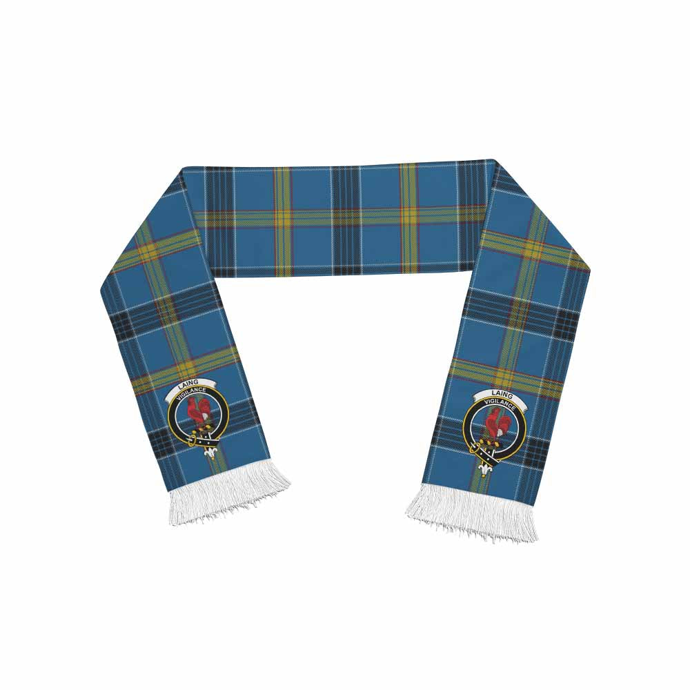 Tartan Vibes Clothing Laing Tartan Ruffneck Scarf with Family Crest