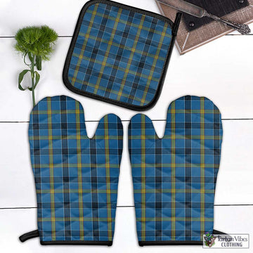 Laing Tartan Combo Oven Mitt & Pot-Holder Combo 1 Oven Mitt & 1 Pot-Holder Black - Tartan Vibes Clothing