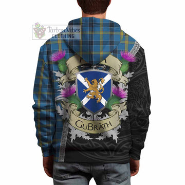 Tartan Vibes Clothing Laing Tartan Family Crest Hoodie Lion Rampant Royal Thistle Shield Celtic Inspired