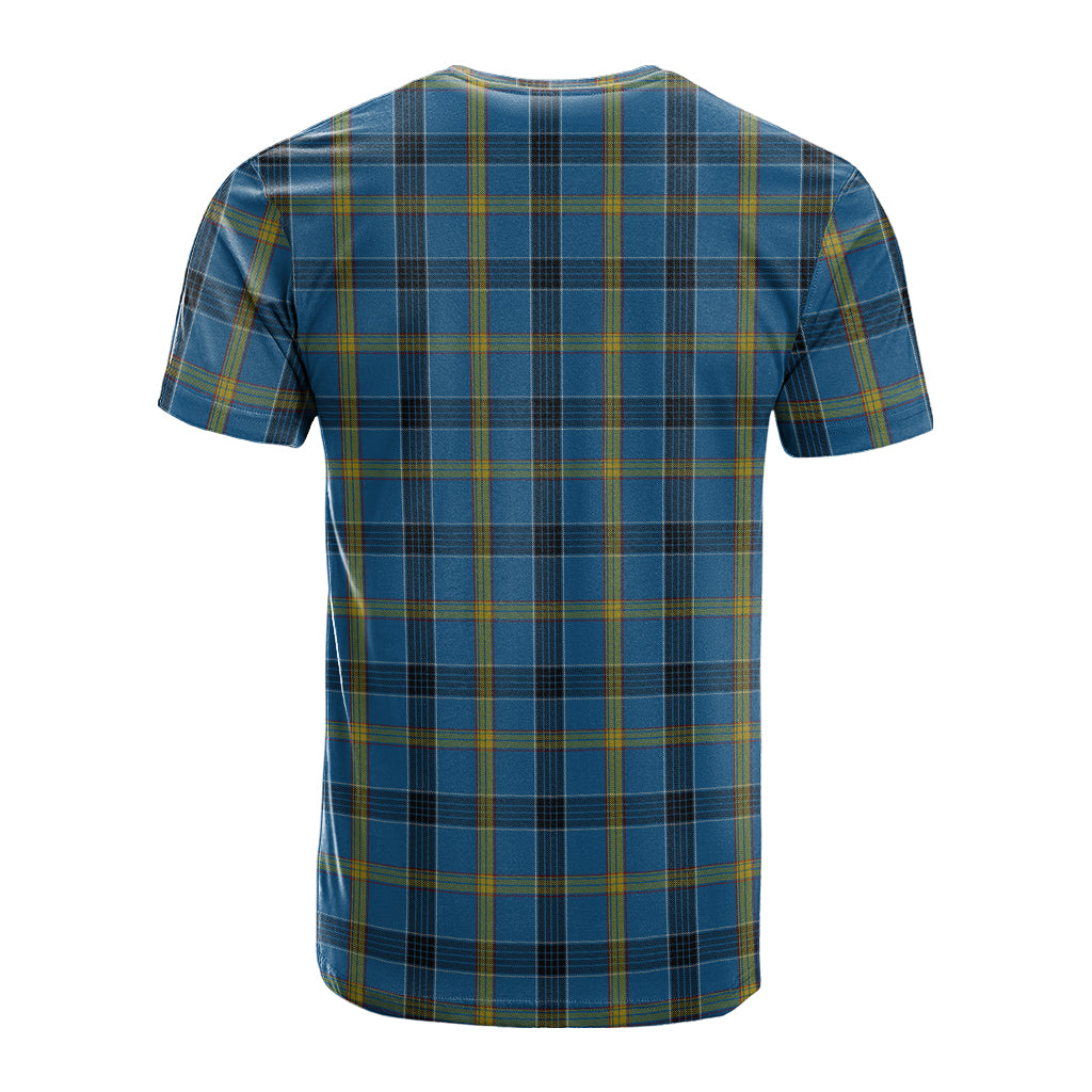 Laing Tartan T-Shirt with Family Crest - Tartan Vibes Clothing