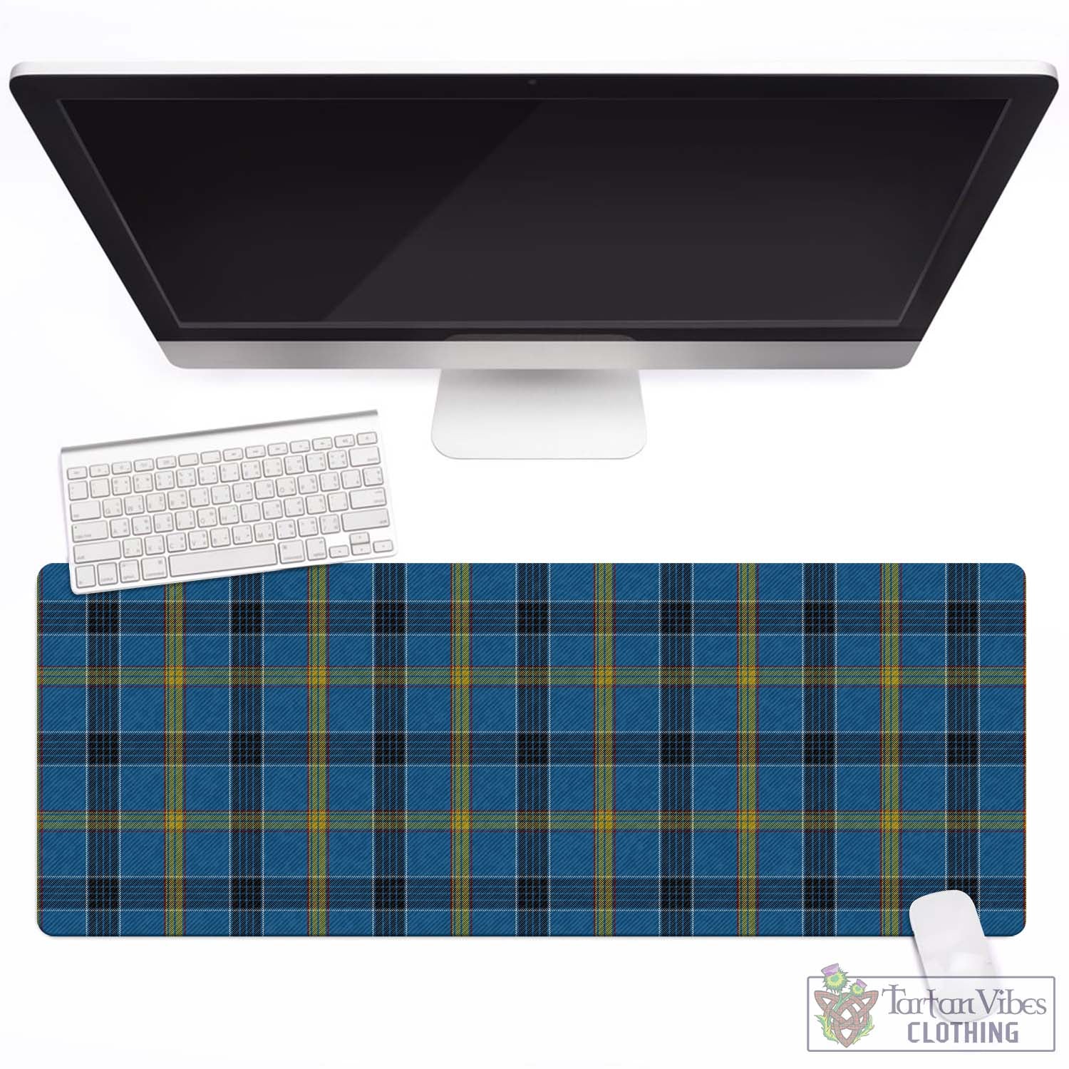 Tartan Vibes Clothing Laing Tartan Mouse Pad