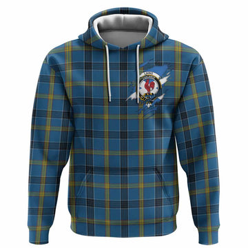 Laing Clan Crest In Me Tartan Hoodie Scotland Flag Style