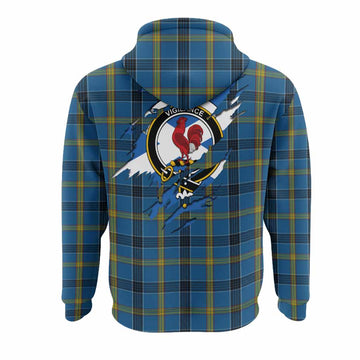 Laing Clan Crest In Me Tartan Hoodie Scotland Flag Style
