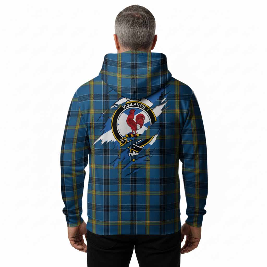 Laing Clan Crest In Me Tartan Hoodie Scotland Flag Style