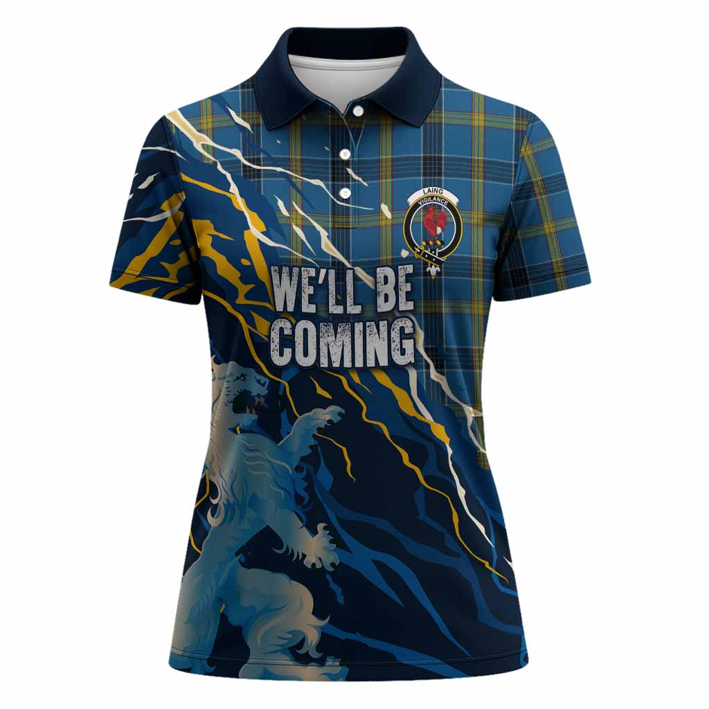 Laing Scotland Tartan Women Polo Shirt WC2026 Football - We'll Be Coming
