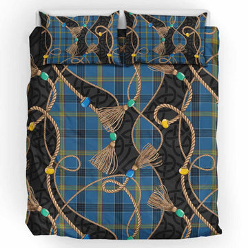 Laing Scottish Tartan Twisted Ropes Stylized Bedding Set