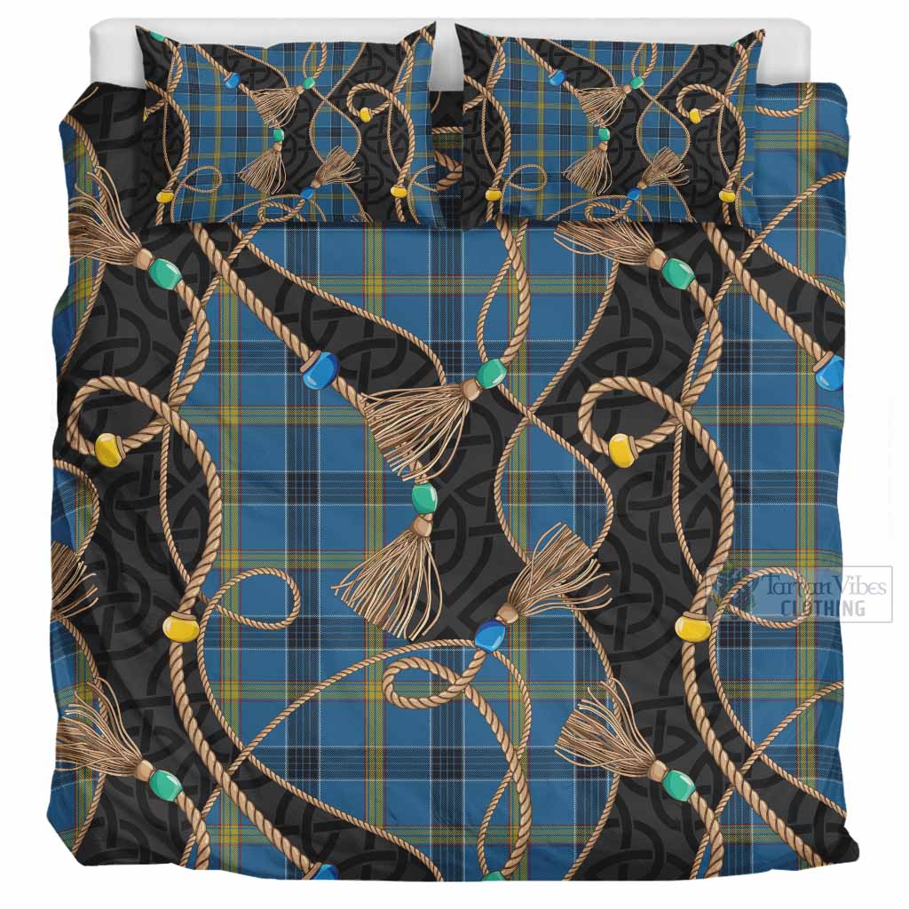Laing Scottish Tartan Twisted Ropes Stylized Bedding Set UK Bedding Set UK Super King 104*94 inch - Tartan Vibes Clothing