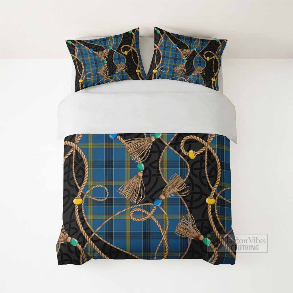 Laing Scottish Tartan Twisted Ropes Stylized Bedding Set - Tartan Vibes Clothing