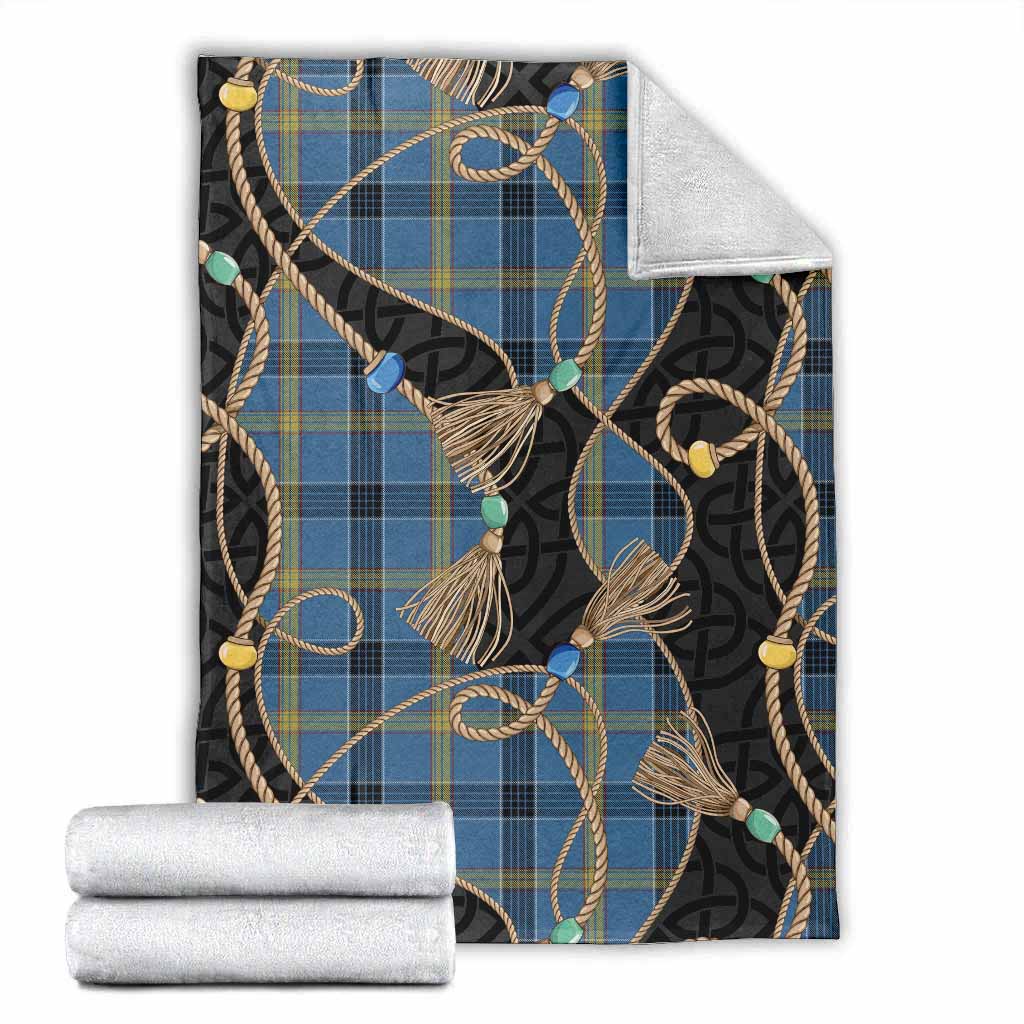 Laing Scottish Tartan Twisted Ropes Stylized Blanket X-Large 59 x 79 inches 150 x 200 cm - Tartan Vibes Clothing
