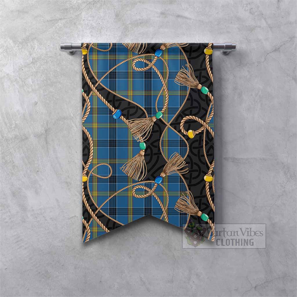 Laing Scottish Tartan Twisted Ropes Stylized Gonfalon Fishtail - Tartan Vibes Clothing