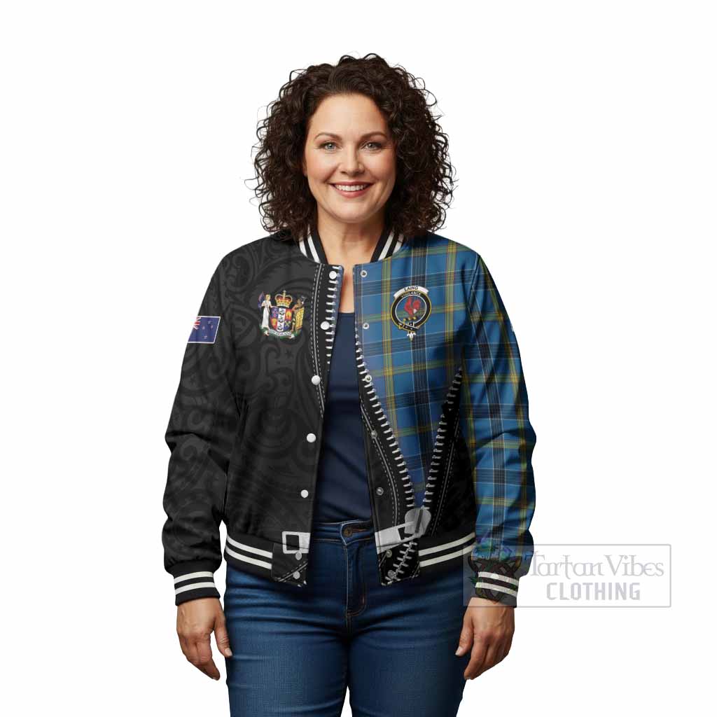 Laing Tartan Baseball Jacket New Zealand Pattern Unique Zipper Stylized