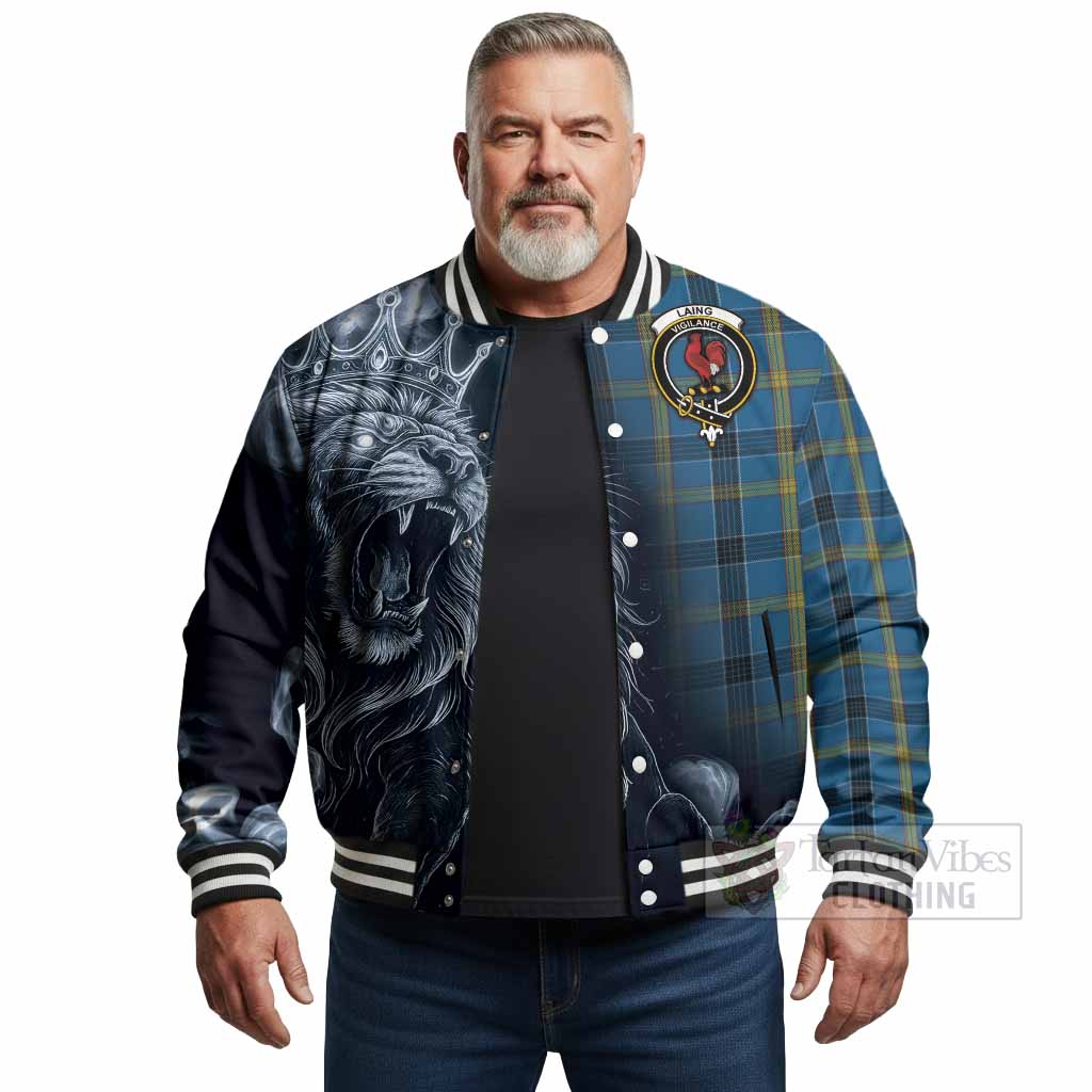 Laing Tartan Baseball Jacket Roaring Lion Heritage