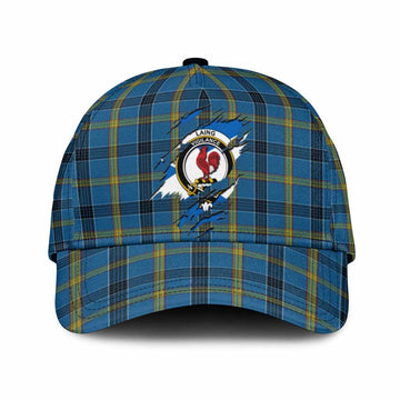 Laing Tartan Classic Cap with Family Crest In Me Style