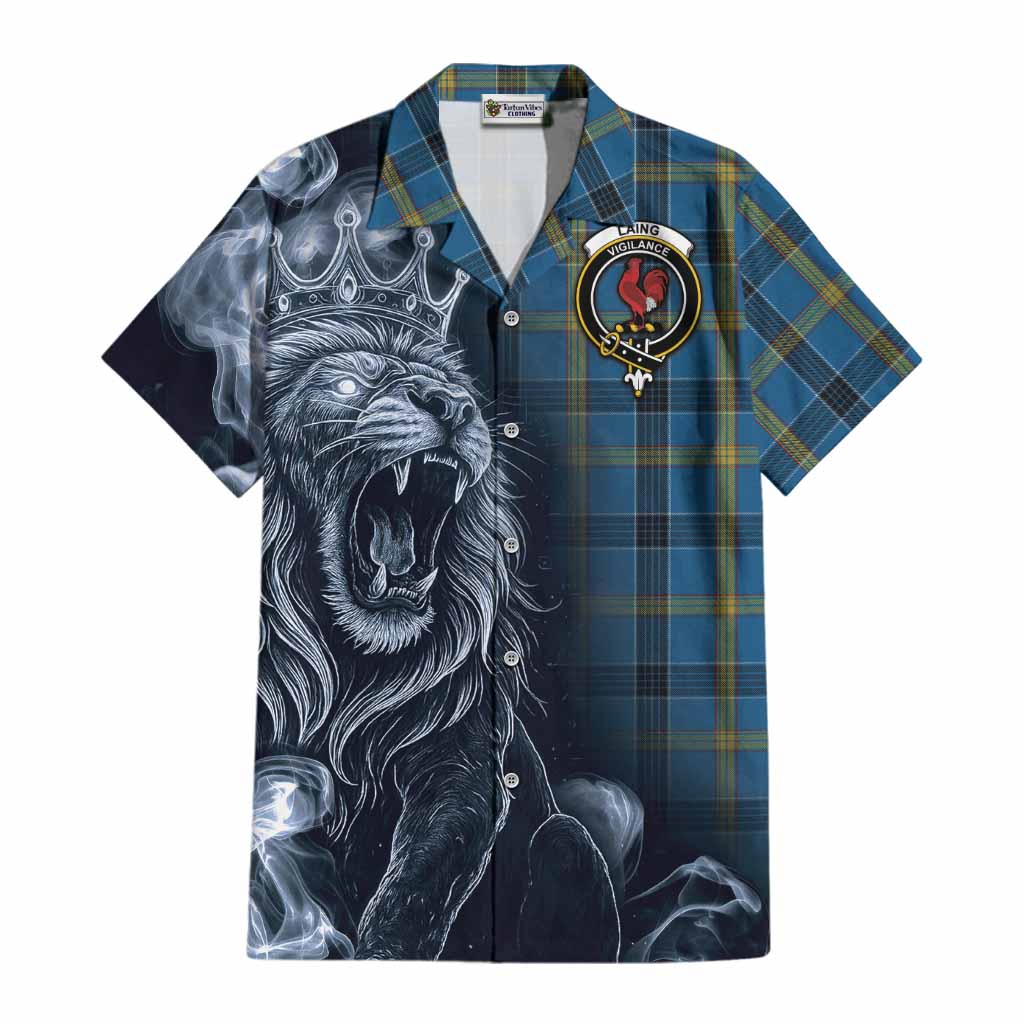 Laing Tartan Cotton Hawaiian Shirt Roaring Lion Heritage