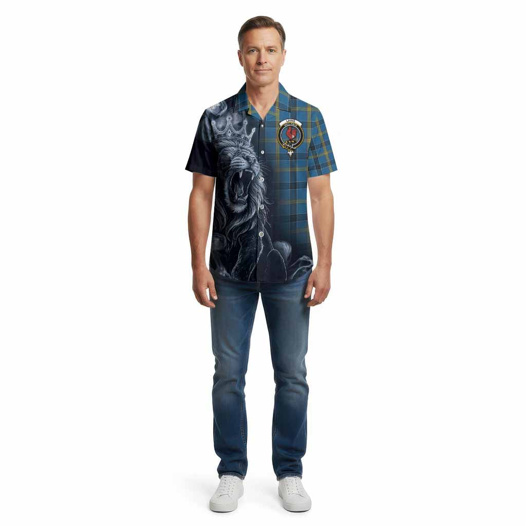 Laing Tartan Cotton Hawaiian Shirt Roaring Lion Heritage