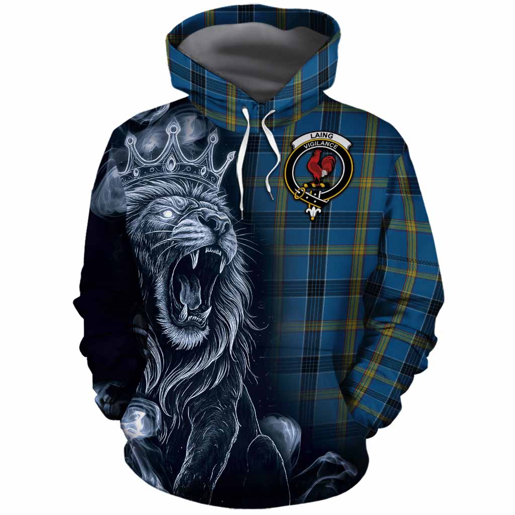 Laing Tartan Cotton Hoodie Roaring Lion Heritage