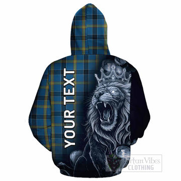 Laing Tartan Cotton Hoodie Roaring Lion Heritage