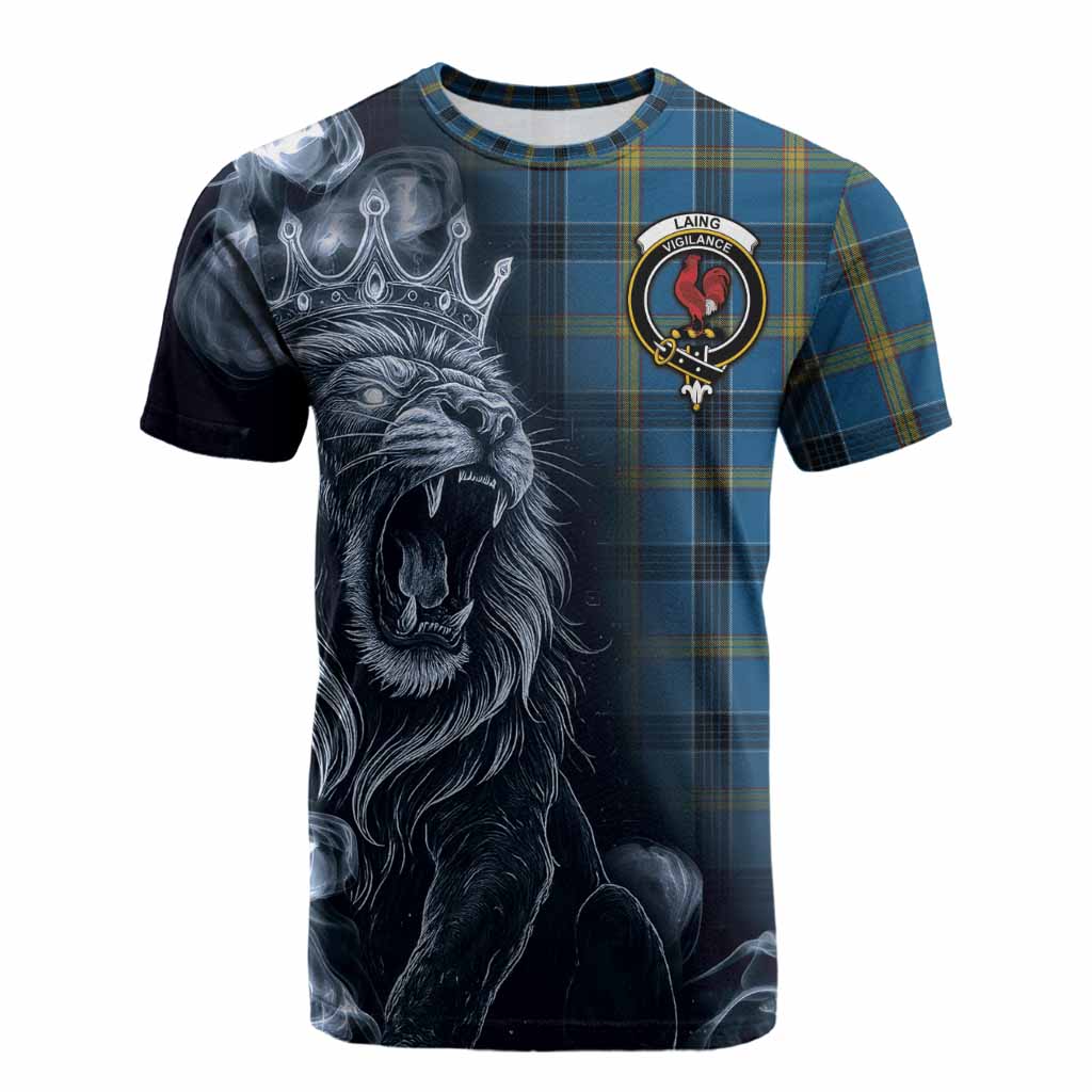 Laing Tartan Cotton T-shirt Roaring Lion Heritage