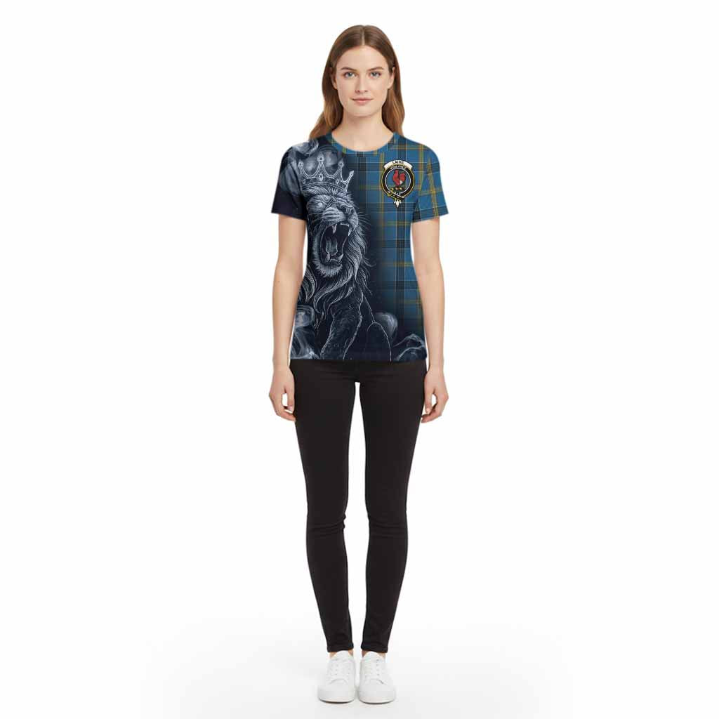Laing Tartan Cotton T-shirt Roaring Lion Heritage