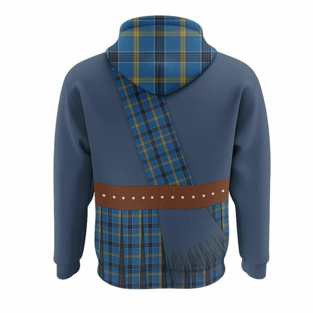 Laing Tartan Crest Hoodie Kilt Costume Style