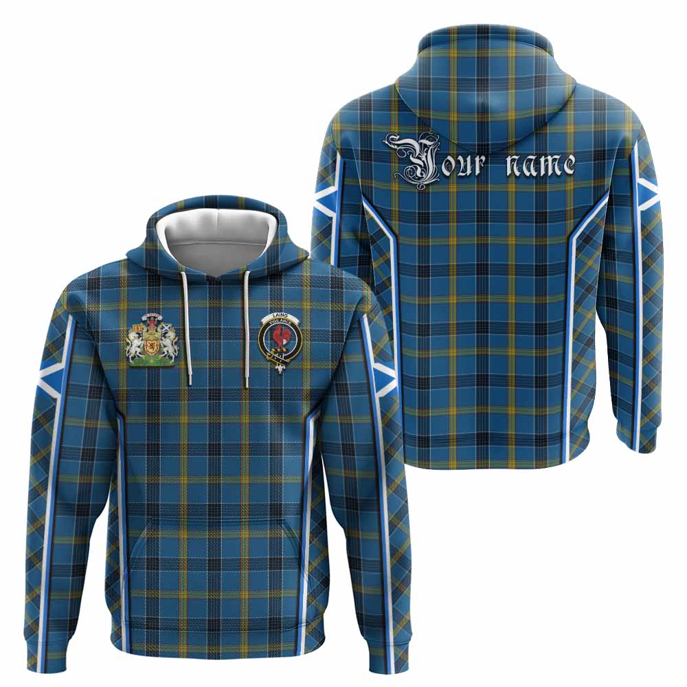 Laing Tartan Crest Hoodie Scotland Coat of Arm Flag Style - Tartan Vibes Clothing