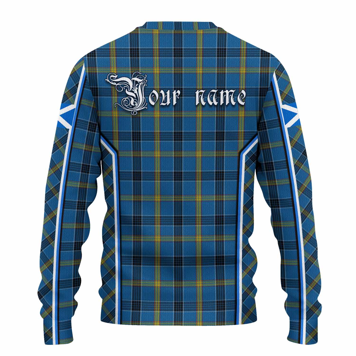 Laing Tartan Crest Knitted Sweater Scotland Coat of Arm Flag Style - Tartan Vibes Clothing