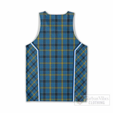 Laing Tartan Crest Men Tank Top Scotland Coat of Arm Flag Style - Tartan Vibes Clothing