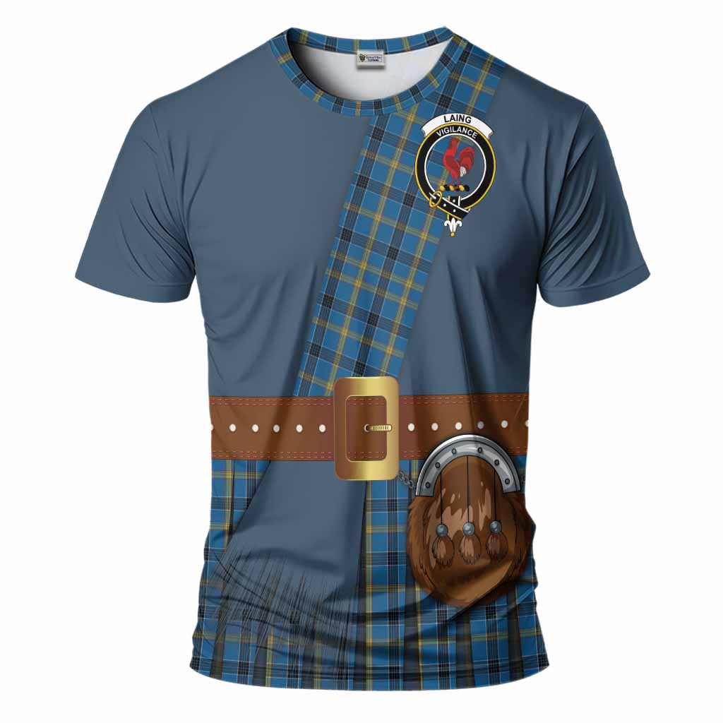 Laing Tartan Crest T-Shirt Kilt Costume Style