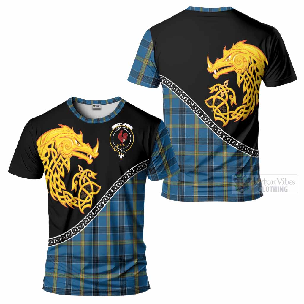 Laing Tartan Crest T-Shirt Legendary Dragon Knot Half Style
