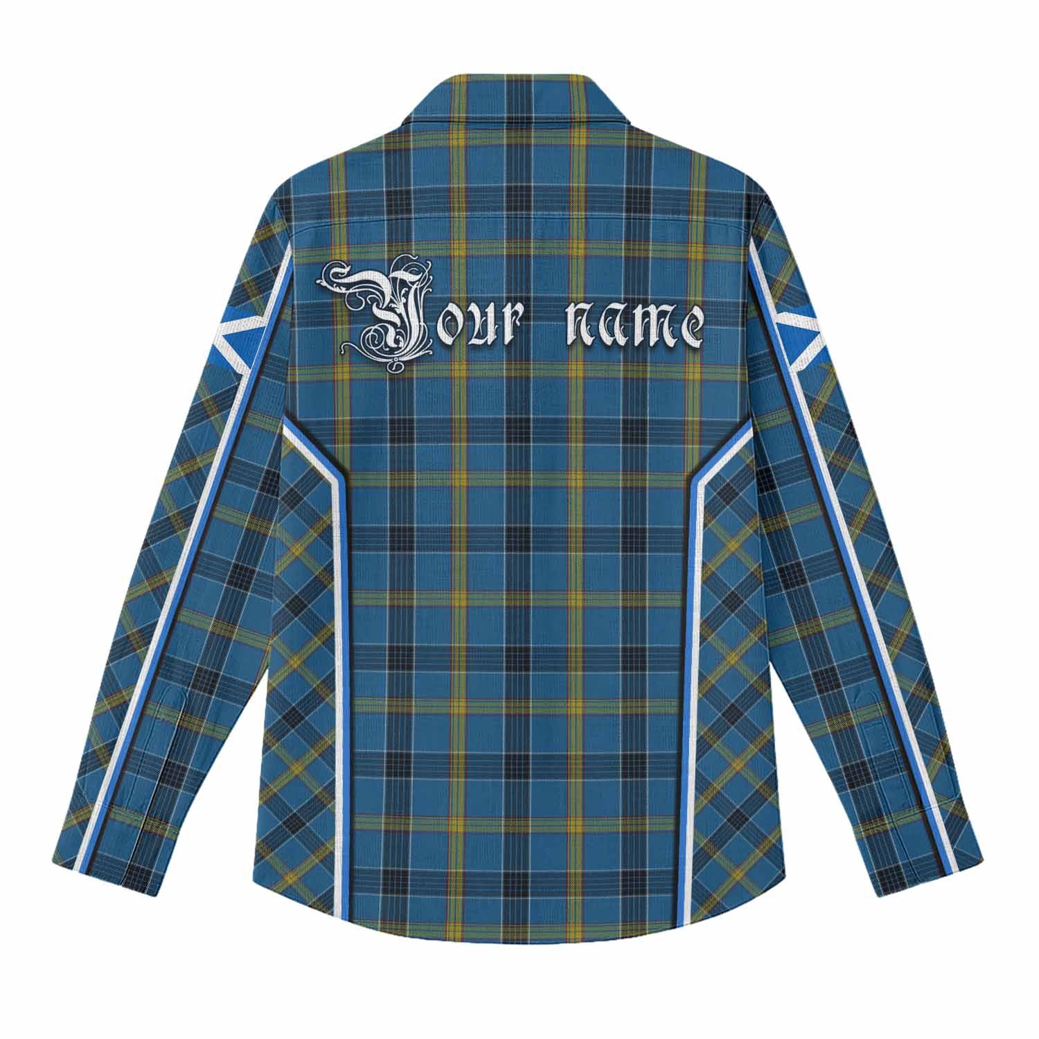 Laing Tartan Crest Women Casual Shirt Scotland Coat of Arm Flag Style - Tartan Vibes Clothing
