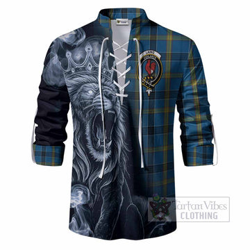 Laing Tartan Ghillie Shirt Roaring Lion Heritage