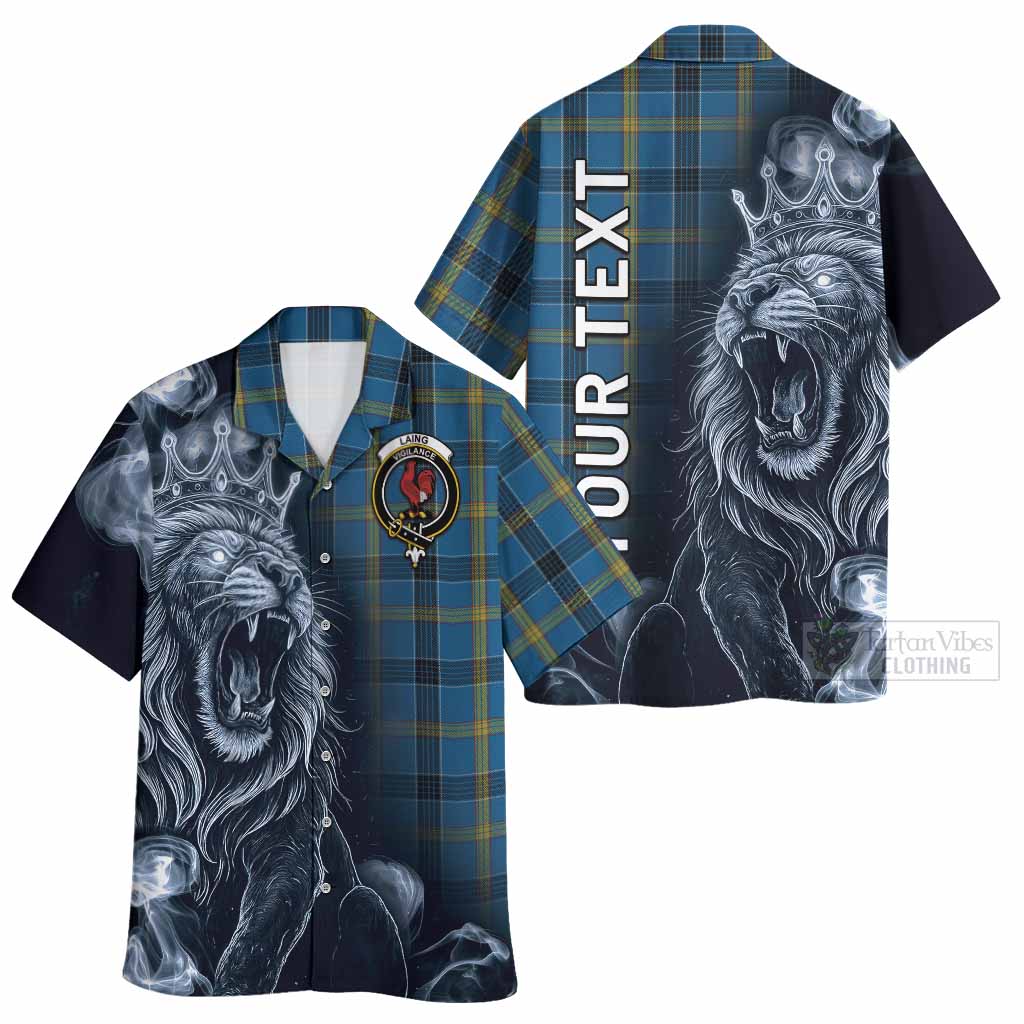 Laing Tartan Hawaiian Shirt Roaring Lion Heritage