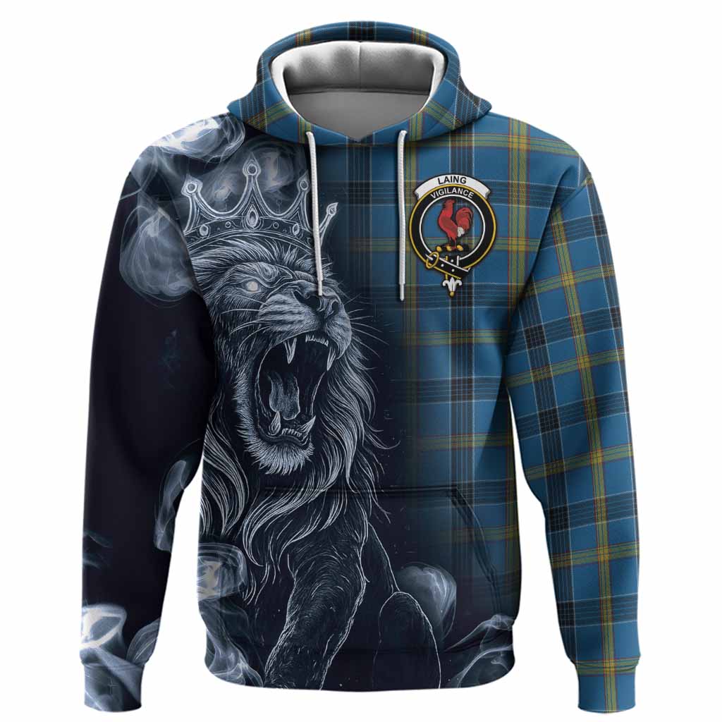 Laing Tartan Hoodie Roaring Lion Heritage