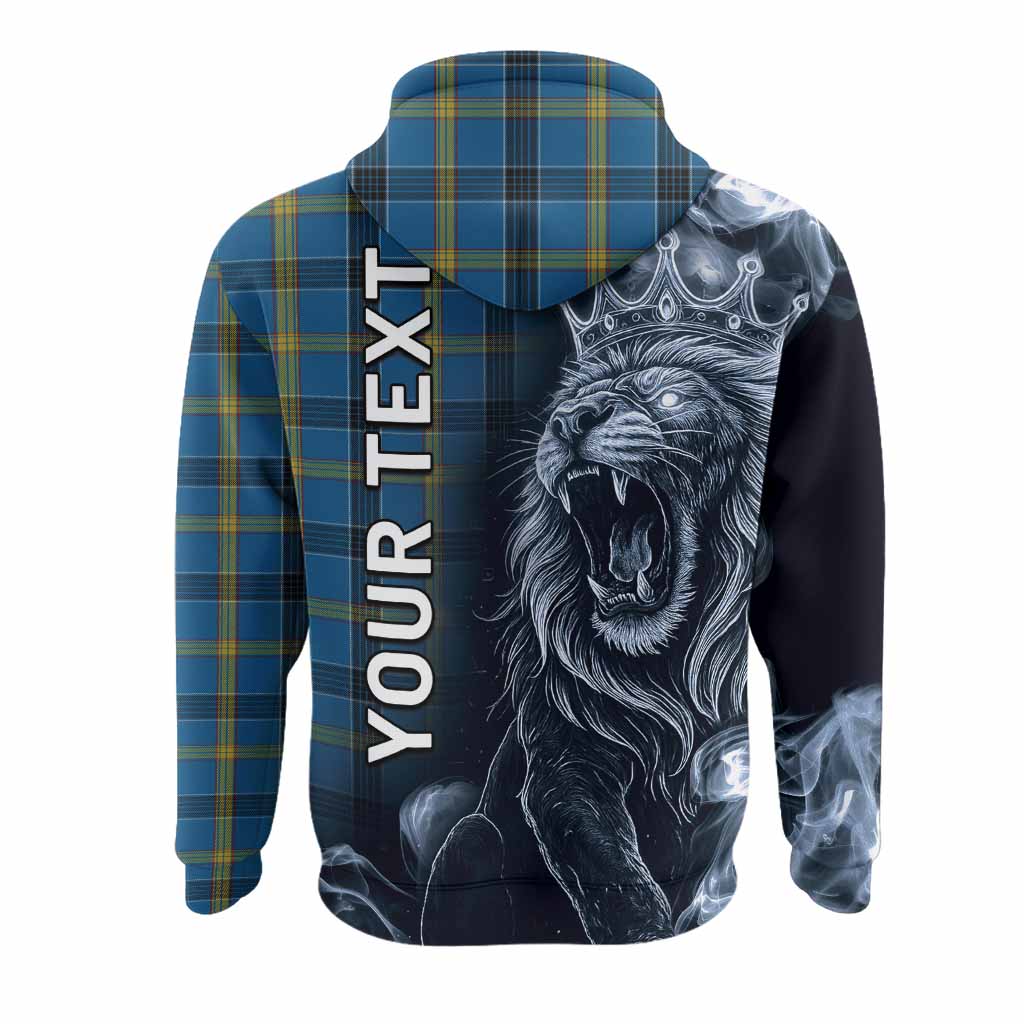 Laing Tartan Hoodie Roaring Lion Heritage