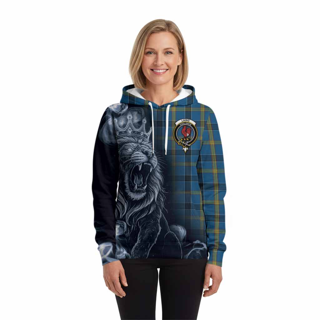 Laing Tartan Hoodie Roaring Lion Heritage