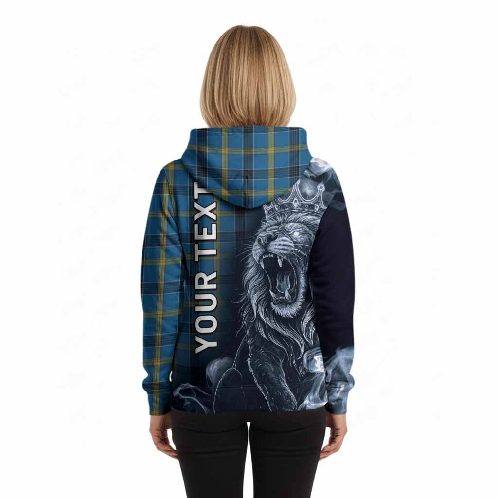 Laing Tartan Hoodie Roaring Lion Heritage