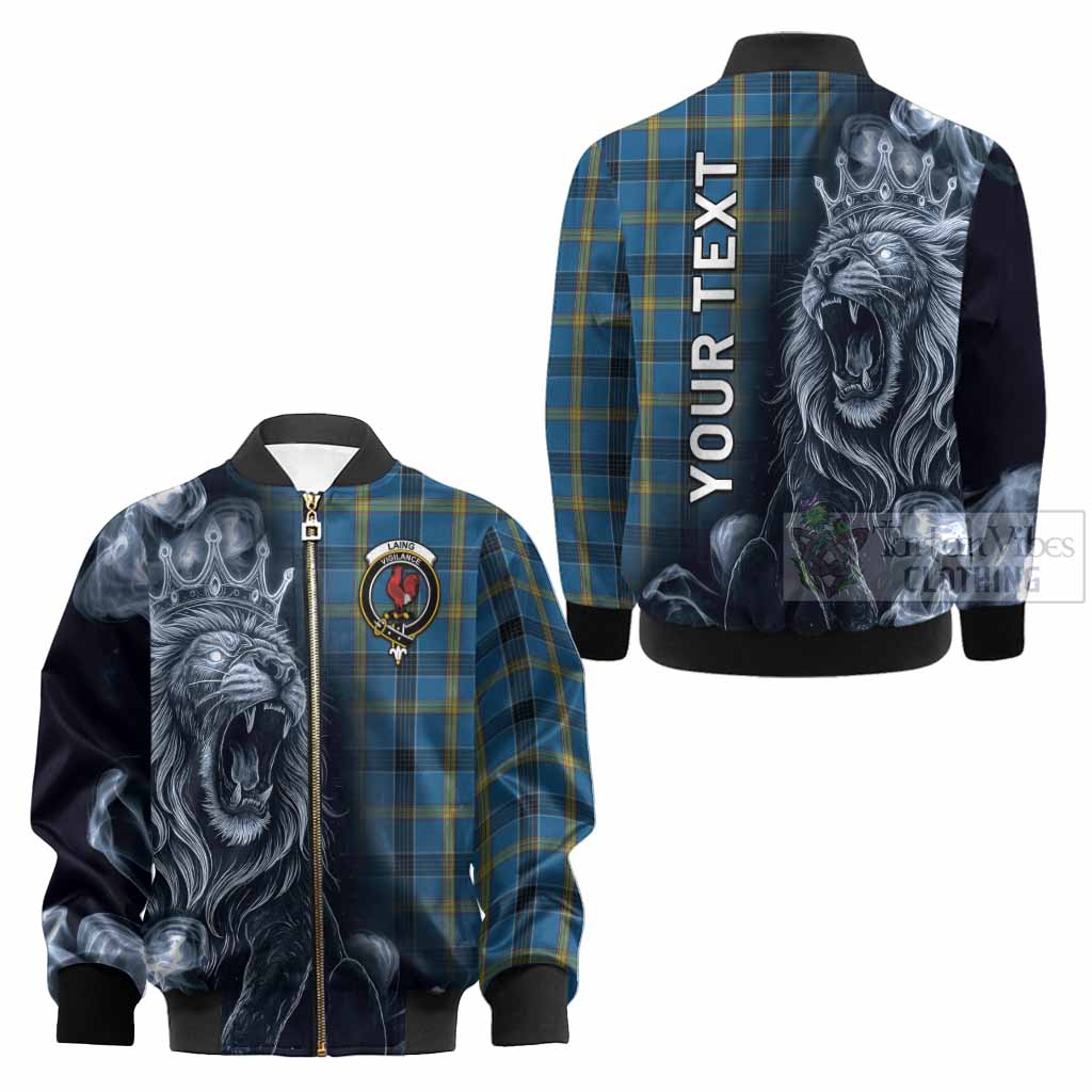 Laing Tartan Kid Bomber Jacket Roaring Lion Heritage