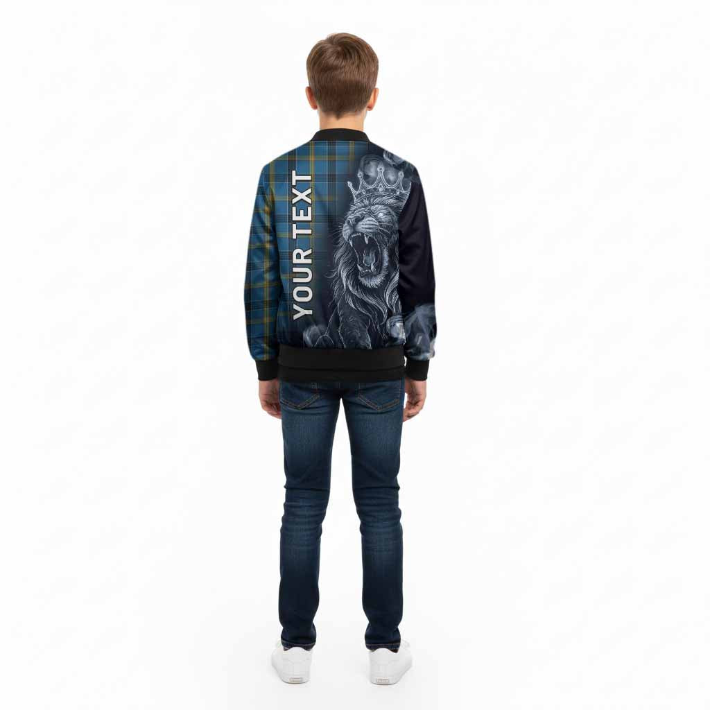 Laing Tartan Kid Bomber Jacket Roaring Lion Heritage