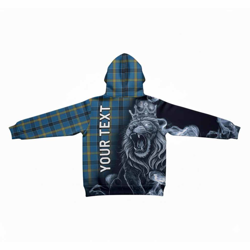 Laing Tartan Kid Hoodie Roaring Lion Heritage