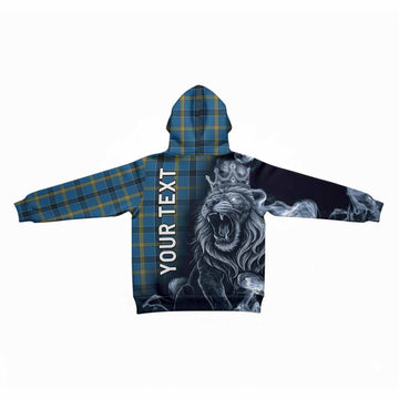 Laing Tartan Kid Hoodie Roaring Lion Heritage