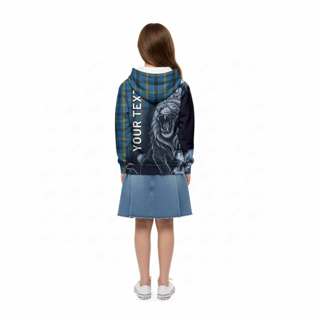 Laing Tartan Kid Hoodie Roaring Lion Heritage