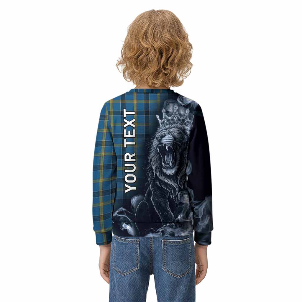 Laing Tartan Kid Knitted Sweatshirt Roaring Lion Heritage
