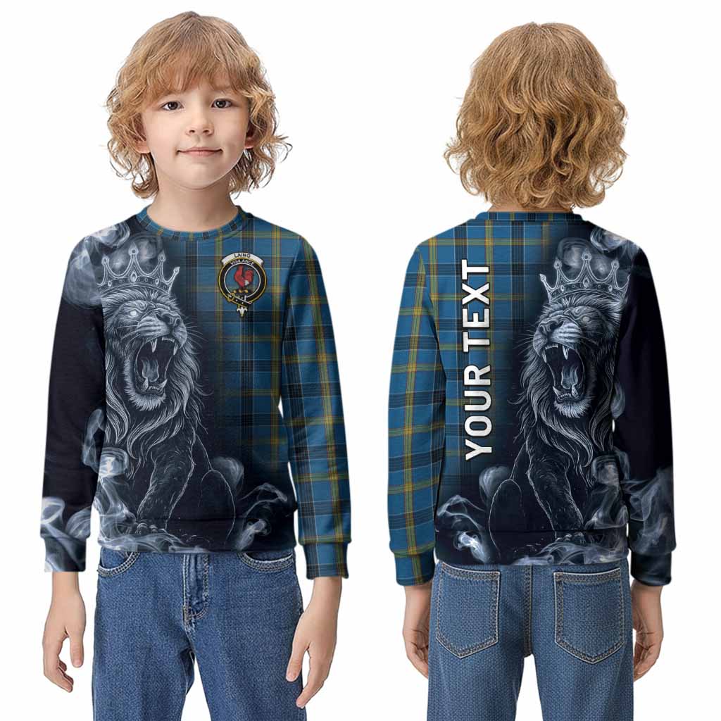 Laing Tartan Kid Knitted Sweatshirt Roaring Lion Heritage
