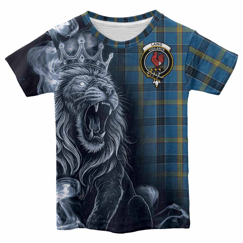 Laing Tartan Kid T-shirt Roaring Lion Heritage