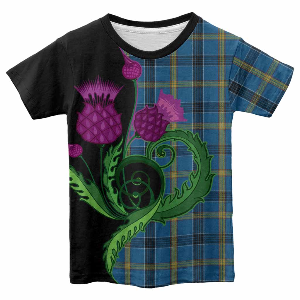 Laing Tartan Kid T-shirt Traditional Scottish Thistle