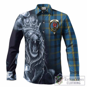 Laing Tartan Long Sleeve Button Shirts Roaring Lion Heritage