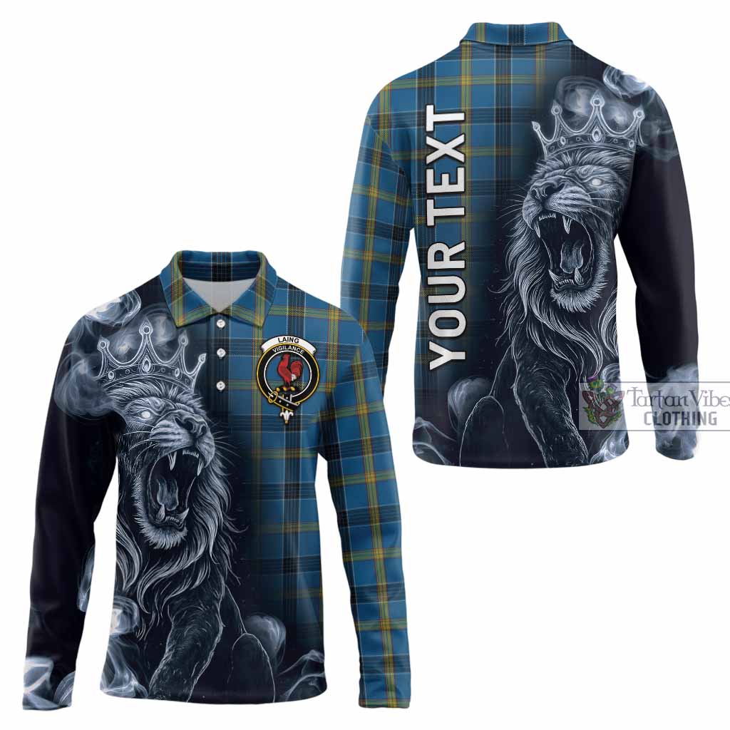 Laing Tartan Long Sleeve Polo Shirt Roaring Lion Heritage