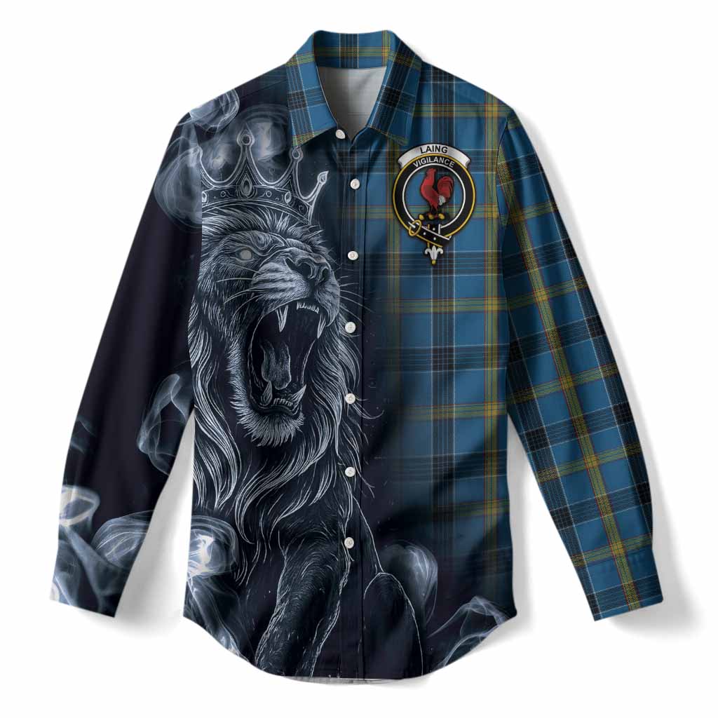 Laing Tartan Women Casual Shirt Roaring Lion Heritage